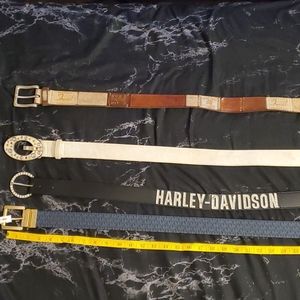 Medium leather belts Harley Davidson fossil guess Michael kors